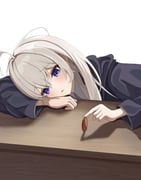 elaina_(majo_no_tabitabi), majo_no_tabitabi, machi1_1, 1girl, ahoge