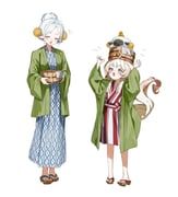 original, shiro_wa_(shiroshironix), 2girls, :d, bath_yukata