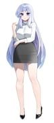 lenhee_(kaito), original, ppoyu, black_shoes, black_skirt