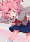natsuki_(doki_doki_literature_club), doki_doki_literature_club, e16wsgb, 1girl, blazer