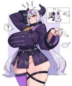 hakui_koyori, hakui_koyori_(1st_costume), la+_darknesss, la+_darknesss_(1st_costume), pekomama
