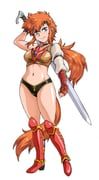 mian_toris, caravan_kidd, manabe_jouji, 1girl, arm_armor