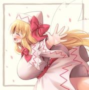 lily_white, touhou, arinu, 1girl, alternate_breast_size_(larger)