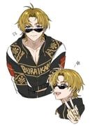 kuzuryu_chisei, paradox_live, hamaza1111, 1boy, black-framed_eyewear