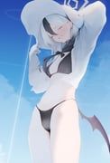 kayoko_(blue_archive), blue_archive, mackey_draw, 1girl, alternate_costume