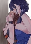 gigi_murin, ouro_kronii, ouro_kronii_(party_dress), hololive, hololive_english