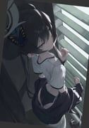 kisaki_(blue_archive), blue_archive, rosu_1109, 1girl, ass
