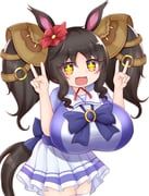 marvelous_sunday_(umamusume), umamusume, riru_neko, +_+, 1girl