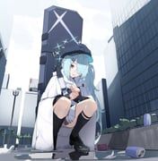 hiyori_(blue_archive), blue_archive, j._(anonymousarts), 1girl, backpack