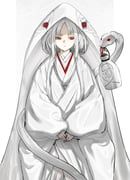 original, kazunari_(prawn10231), 1girl, albino, bottle