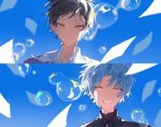 kikuchi_ryou, suou_keito, sekai_metsubou_kyouyuu_gensou_mamiya, diwen_man_zhu_mao_gou_fan, 2boys