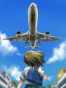 original, takei_yashin, 1girl, aircraft, airplane