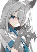 shirakami_fubuki, hololive, thomas_8000, 1girl, animal_ears