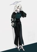 sena_(blue_archive), blue_archive, pasta_bar415, 1girl, alternate_costume