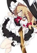 kirisame_marisa, touhou, unanooo_(fthx7532), 1girl, apron