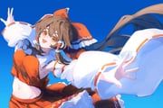hakurei_reimu, touhou, hirachill16, 1girl, ascot