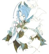 clementia_(arknights), arknights, fu_fen_man_ta_lei_guantou, 1girl, blue_hair