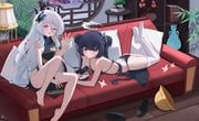 hina_(blue_archive), kisaki_(blue_archive), blue_archive, yu_fu_miko, 2girls