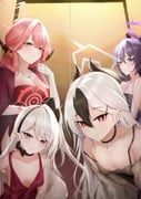 aru_(blue_archive), aru_(dress)_(blue_archive), haruka_(blue_archive), haruka_(dress)_(blue_archive), kayoko_(blue_archive)