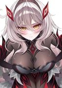 ronova_(genshin_impact), genshin_impact, kkachi0909, 1girl, black_bodystocking