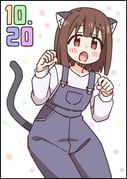 hozuki_momiji, onii-chan_wa_oshimai!, nekotoufu, 1girl, :o