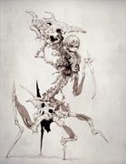 original, megrim_haruyo, 1girl, animal_skull, arthropod_girl