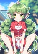 komano_aunn, touhou, ruu_(tksymkw), 1girl, blurry