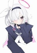 plana_(blue_archive), blue_archive, measho, 1girl, black_choker