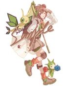 roselia_(pokemon), vibrava, pokemon, fua1heyvot4ifsr, 2girls