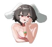 inaba_tewi, touhou, ranguiri, 1girl, :3
