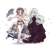 iwanaga_ariya, yuiman_asama, touhou, biyon, 2girls
