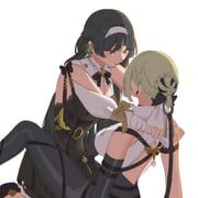astra_yao, astra_yao_(chandelier), evelyn_chevalier, zenless_zone_zero, rrruarrrua