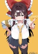 hakurei_reimu, touhou, qwas69, 1girl, alternate_costume