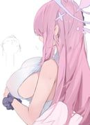 doodle_sensei_(blue_archive), mika_(blue_archive), sensei_(blue_archive), blue_archive, gu_meng_yin