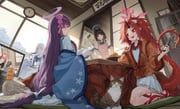 ayame_(blue_archive), kikyou_(blue_archive), nagusa_(blue_archive), renge_(blue_archive), yukari_(blue_archive)