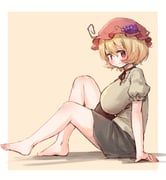 aki_minoriko, touhou, arinu, 1girl, alternate_breast_size_(larger)