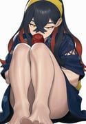 carmine_(pokemon), pokemon, pokemon_scarlet_and_violet, genstlyn, 1girl