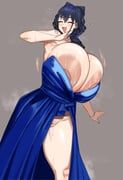 ouro_kronii, ouro_kronii_(party_dress), hololive, hololive_english, chamchami