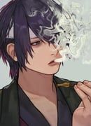 takasugi_shinsuke, gintama, fukuo_kidney, 1boy, bandage_over_one_eye