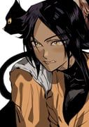 shihouin_yoruichi, shihouin_yoruichi_(cat), bleach, busuttt, 1girl