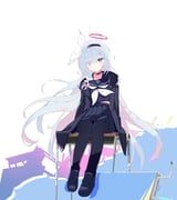plana_(blue_archive), blue_archive, qri, 1girl, black_choker