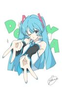 hatsune_miku, vocaloid, hymgkamui, 1girl, :o