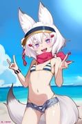 izuna_(blue_archive), izuna_(swimsuit)_(blue_archive), tenma_maemi, blue_archive, phase_connect