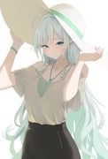 mimori_rui, indie_virtual_youtuber, defaultkavy, 1girl, ahoge