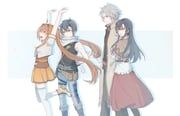 estelle_bright, joshua_bright, karin_astray, leonhardt_(eiyuu_densetsu), eiyuu_densetsu