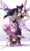 han_juri, han_juri_(sf6_outfit_3), warrior_of_light_(ff14), final_fantasy, final_fantasy_xiv