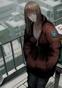 original, jittsu, 1girl, black_pants, brown_hair