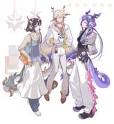jie_(arknights), jun_(arknights), shu_(arknights), arknights, chashao_quan