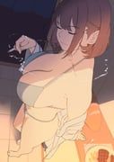 original, zuoteng_lucha, 1girl, arm_support, bad_perspective