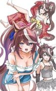 tokai_teio_(umamusume), umamusume, hanamura_pink, 1girl, animal_ears
